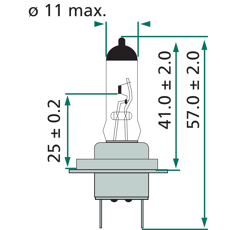 Ampoule halogène H7 55 W- PHILIPS adaptable