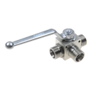 Zweiwege Umschalthahn 3x CES20/M30x2,0verzinkt mit Befestigungsbohrung Fabrikat ValCon  