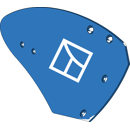 Versoir droit pour charrue FROST 50519 adaptable - Blacksteel©