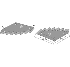 Trioliet Futtermischwagenmesser 31841 / 44099 / 05818