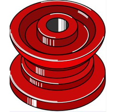 Umlenkrolle 120 x 25 Bergmann Nachbau 699101