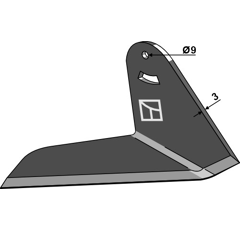 Winkelhackschar 155 breit rechts Nachbau  