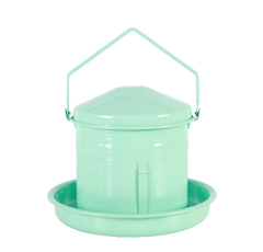 Nourrisseur trémie émaillé vert d'eau 3 L - 4 poules - CHICK'A