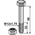 Boulon M12x1,75 x 90 pour broyeur adaptable - Blacksteel©