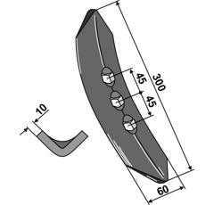 Soc pour vibroculteur KÖCKERLING 504019 adaptable