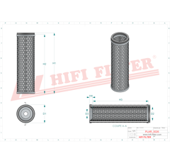 Filtre hydraulique adaptable HIFI FILTER SH93482