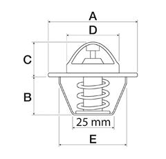 Thermostat pour machine agricole CASE IH 2852471|2853135|2854355 adaptable