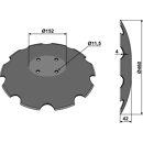 Hohlscheibe, gezahnt 310587 Amazone / BBG by Niaux