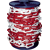 Bobine de chaîne signalisation plastique rouge/blanc 25 m