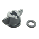 Bajonettmutter schwarz Hardi  mit Dichtung Agrotop passend für Hardi