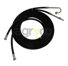 Tuyau hydraulique avec raccords pour téléscopique MANITOU 268038 adaptable