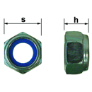 Ecrou frein Ø 16 mm - 8.8 zingué (Vendu par 50)