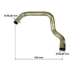 Auspuffrohr- Traktor JOHN DEERE L110288 Nachbau