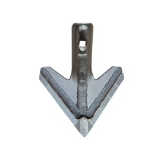 Aileron triangulaire avec plaquettes carbure KUHN H2243170 adaptable