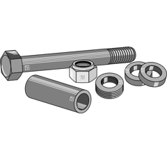 Schraube M16x1,5 für Mulcher ROUSSEAU Nachbau  