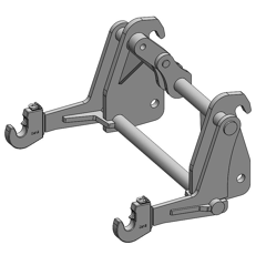 Interface pour télescopique WEIDEMANN /3PTS CAT2 adaptable