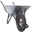 Brouette polyvalente 90 litres caisse galvanisée moyeu acier