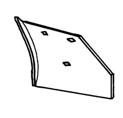 Streichblech für Pflug links KUHN 619005 original