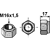 Ecrou M16x1,5 pour broyeur BERTI adaptable - Blacksteel©