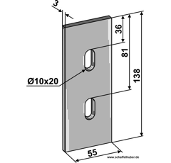 Abstreifer für Packerwalze 1160634790N Lely Nachbau