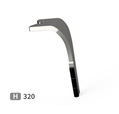 Dent de herse rotative Droite plaquettes carbure, fixation rapide LEMKEN 33710011 adaptable