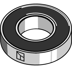 Roulement à billes Ø 32 mm pour herse rotative adaptable