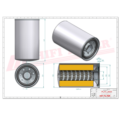 Filtre hydraulique adaptable HIFI FILTER SH56858