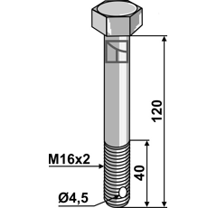 Sechskantschraube - M16