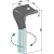 Dent droite pour herse rotative PÖTTINGER 8732.42.030.1 adaptable 