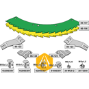 Kit-lames de scie pour JOHN DEERE LCA790402 adaptable - Blacksteel©