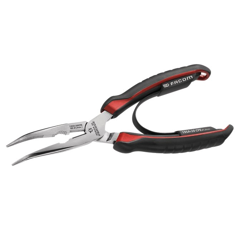 Pince a bec demi rond court coude lg 200 mm | FACOM