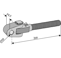 Gelenkkopf New Holland, Ford Nachbau 