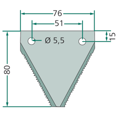 Section sous-faucillée pour barre de coupe DEUTZ-FAHR RS 7500 R adaptable