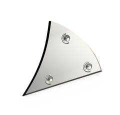 Étrave Gauche 3 trous carbure pour charrue LEMKEN 3451001/1003 adaptable