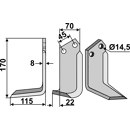 Fräsmesser - links MAL13L Maletti by Muzzi