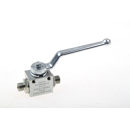 Blockhahn verzinkt mit Befestigungsbohrung beidseitig  AG 14x1.5     Fabrikat ValCon ValCon BKH8LVC