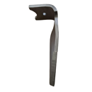 Dent de herse rotative Droite avec 3 plaquettes carbure triangulaires, fixation rapide KVERNELAND MA46000150 adaptable