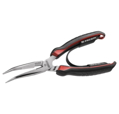 Pince a bec demi rond coude long effile lg 200 mm | FACOM