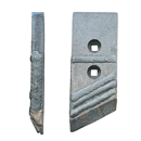 Pointe biais Gauche avec plaquettes carbure et rechargement BONNEL 13200079 adaptable