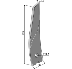 Vaderstad - 452956 - Déflecteur LH - BlackSteel ©
