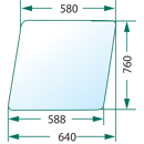 Vitre porte de cabine tracteur BELARUS 80670001103 adaptable