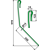 Griffe Ø15mm droite pour semoir AMAZONE 959335 adaptable 