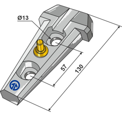 Adaptateur complet 130 mm BOURGAULT adaptable - BlackSteel©
