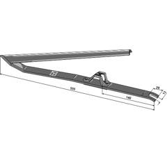 Releveur d'épis AS100 pour JOHN DEERE AZ15692 adaptable - BlackSteel©