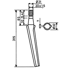Kreiseleggenzinken kegelf. AGRAM 3557640214443 - Nachbau