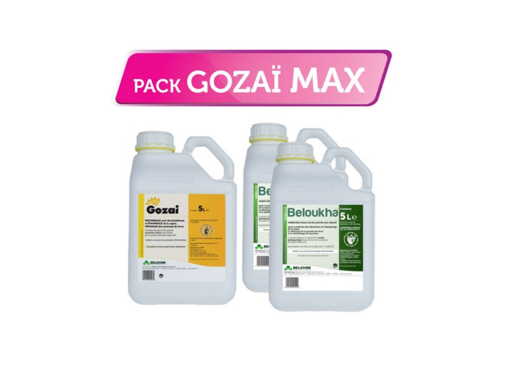Pack Gozaï Max (1 x 5L de Gozaï + 2 x 5L de Beloukha) | Herbicides