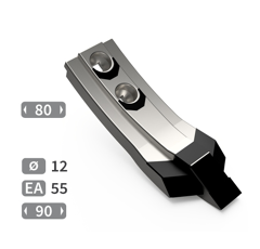 Pointe de cultivateur avec renfort acier, plaquettes carbure et plaquettes carbure arrière BREMER KM060334 adaptable