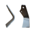 Cuchilla cuadrada izquierda para rotavator con placas de carburo MASCHIO GASPARDO M01110429 (adaptable)