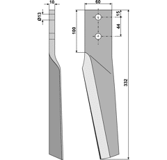 Kreiseleggenzinken - rechts RH28R RH  Maschio