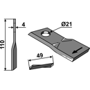 KM-Klingen links 110x49x4LochØ: 21 mm 80273 Pöttinger Nachbau 